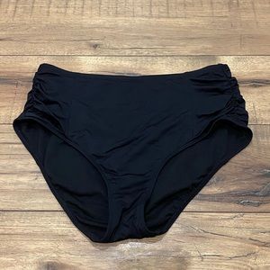 Black high waist bikini bottoms